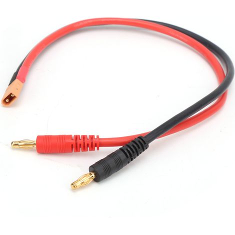 Câble de charge pour batterie au lithium B6, fiche banane 4 mm vers XT30, fil silicone 12 AWG, 30 cm (1/5)