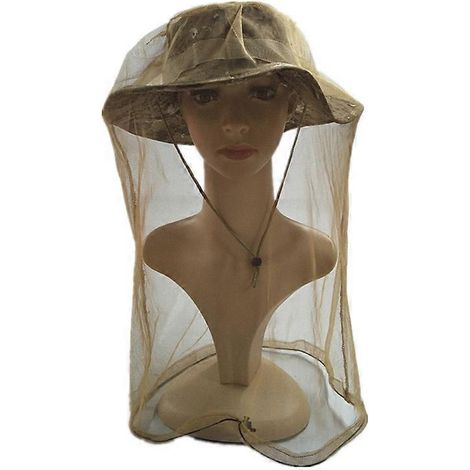 Casquette anti-poussière pour le tourisme de plein air, casquette anti-insectes, casquette de pêche, casquette d'apiculture, casquette anti-moustiques pour le camping ( ) (1/3)