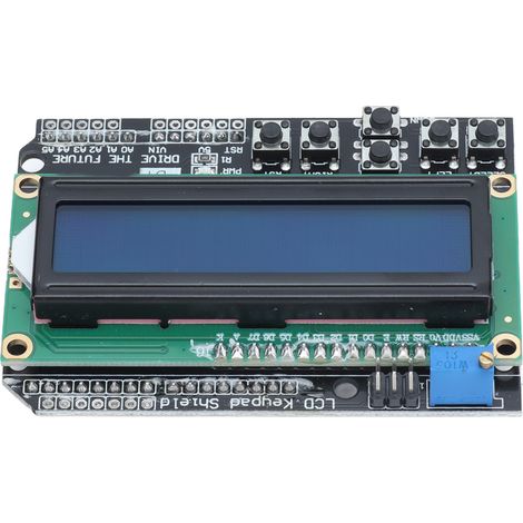 Carte d'extension LCD 1602, écran rétroéclairé bleu, module clavier LCD 4,5-5,5 V, compatible avec Duemilanove (1/5)