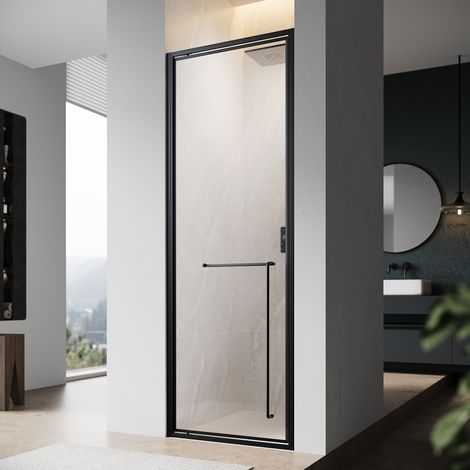 SONNI Duschtür Unsichtbare Pivot-Duschtür 6mm Sicherheit gehärtetem Glas Dusche bündig Tür, Mit Komforttürgriff 70x195cm (1/5)