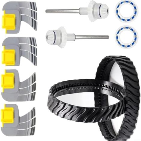 Kit de limpieza de piscinas Zodiac MX8/MX6 de 10 piezas: neumáticos, ejes de transmisión, C60, cepillos, kit de repuestos para un mantenimiento eficiente de la piscina. (1/5)