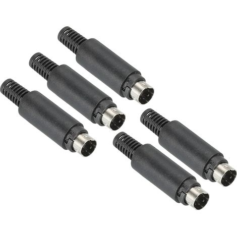 S-Vidéo DIN Mini Mâle Prise 4 Broche Signal Transmission pour TV, Lecteur DVD (1/4)