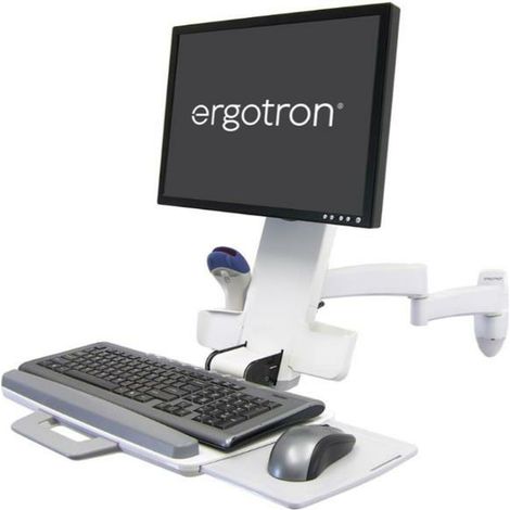 Ergotron Combo 200 Support Blanc pour Écran Bureau (1/5)