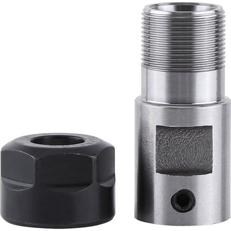 Mandrin à pince, ER11 mandrin à pince arbre moteur tige d'extension de broche porte-pince intérieure 8MM pour fraisage CNC (1/5)