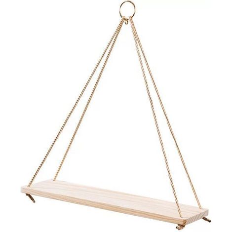 Lot de 2 étagères suspendues pour plantes, étagères flottantes murales, décoration intérieure – Idéal pour succulentes, cadre photo–DELKEVIC (1/3)
