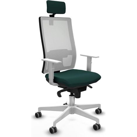 piqueras-y-crespo Chaise ergonomique verte bureau (1/3)