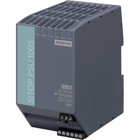 Alimentatore per guida DIN Siemens SITOP PSU100S 12 V/14 A 12 V/DC 14 A 120 W 1 x