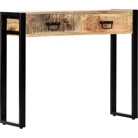 Konsolentisch 90 x 30 x 75 cm Massivholz Mango