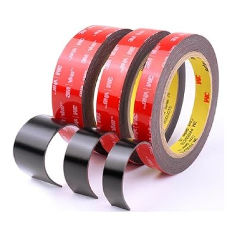 Pack de 3 formats de ruban adhésif double VHB, durable, facile à nettoyer, adapté à l’automobile, au mobilier, à la cuisine ou à la salle de bain, 10/20/40mm3m1,1mm (1/5)