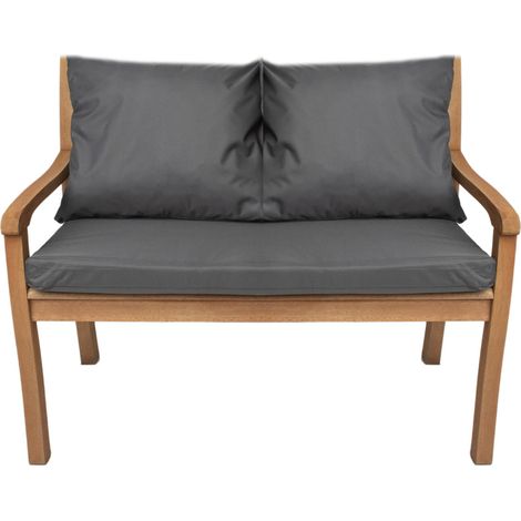 Coussin pour banc 120x60x7/2x50x56cm, Coussins pour Banquette de jardin Anthracite, Coussin extérieur/intérieur, Coussins pour balancelle de jardin (1/5)