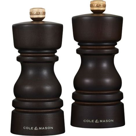Geschenkset 2 Salz- und Pfeffermühlen 13 cm Schokolade – London – Cole & Mason