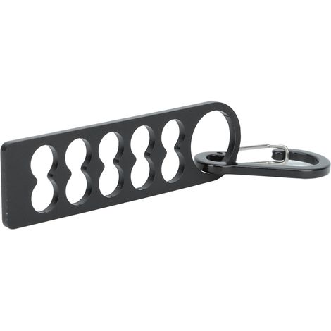 Outil de rangement pour piquets de tente de camping en alliage d'aluminium avec boucle, type court, 10 trous (1/5)