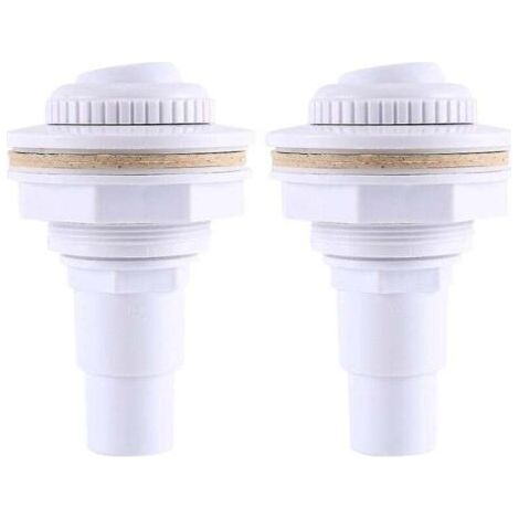 2 Pcs Above Ground Pool Complete Return Jet Fitting Joint & 1-1/2 Inch Male Hose Adapter & 3/4 Inch Nut (1/3)