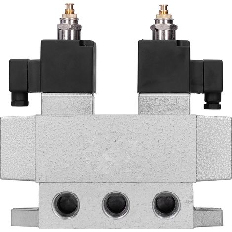 Électrovanne 3 positions, 5 voies, Double commande électrique, fournitures industrielles G1/2 pouces K35D2H-15DC 24V
