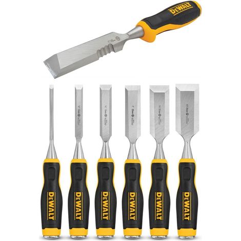 DEWALT DWHT48305-P DWHT48305 Chisel Set, 6 Piece + Free Chisel Knife DHT48305P