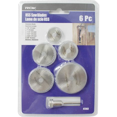6pcs/set Steel Tooth Saw Blade Cutting Grinding Disc Wheel Electric Grinder Accessory