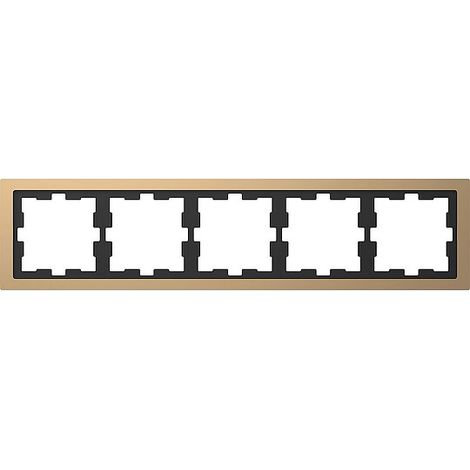 D-Life Metallrahmen, 5-fach, Champagnermetallic