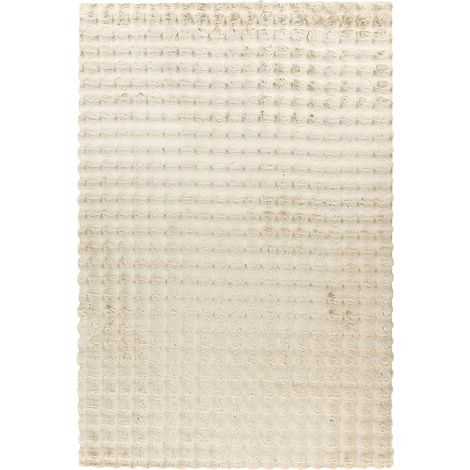 Tapis crème cloud soft effet 3d ultra moelleux - 290 x 200 cm (1/5)