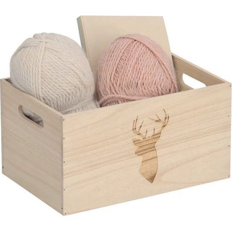 Aufbewahrungsbox Zeller deer Holz 30x20x16 cm