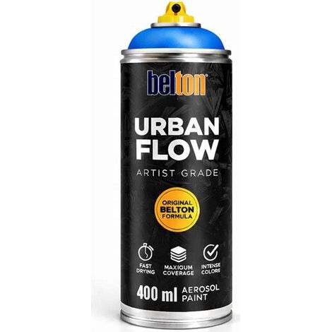 Bombe de peinture - Bleu tulipe - Belton - Urban Flow - 400ml - Haute couvrance