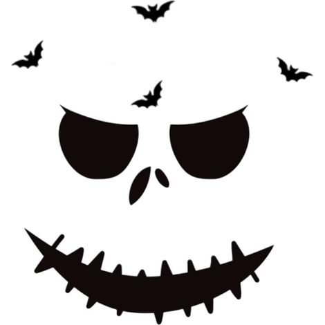 Autocollant De Porte d'halloween, Autocollants Muraux Fantômes Effrayants Noirs, Papier Peint De Fenêtre pour Décoration De Maison Hantée (1/5)