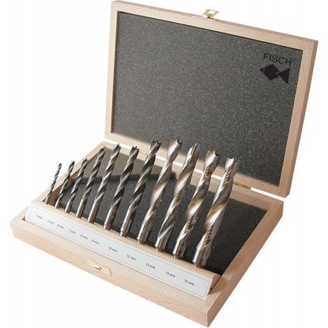 Juego brocas de madera HSS Profi 11- unidades 4-16mm R Fisch