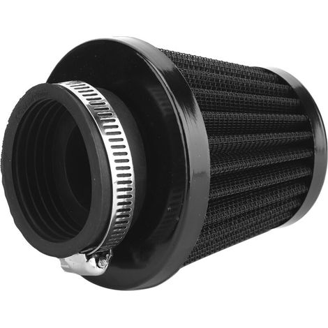 Filtre D'admission D'Air, Fer Plastique Noir Haute Performance Champignon Filtre à Air Accessoire Universel modifié pour Moto (39mm). (1/5)