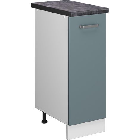 Armadio cucina dispensa alto R-Line, Grigio-blu, 30 cm , PL Antracite, Vicco