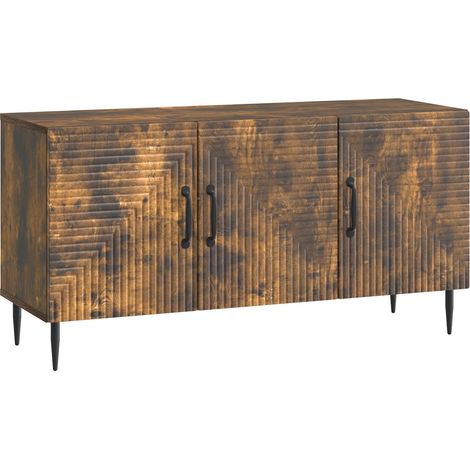 Mobile TV Rovere Fumo 99 x 34,5 x 50 cm Legno ingegnerizzato vidaXL