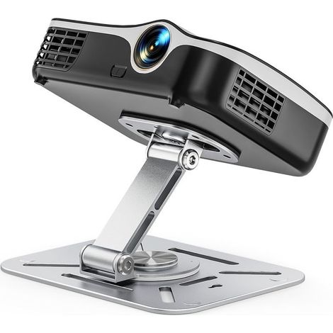 Support de Projecteur de Bureau, Support Mural et Plafond Pliable pour Projecteur Rotation à 360°, Pied de Vidéoprojecteur avec Vis 1/4" pour Home Cinéma, Salle de Jeux, Bureau (1/5)