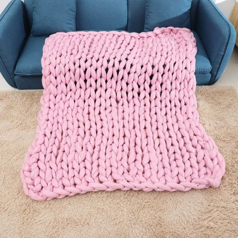 1 Couverture de canapé, Rose, Épais et chaud, 100 x 80 cm, Douce et durable, Salon (1/5)