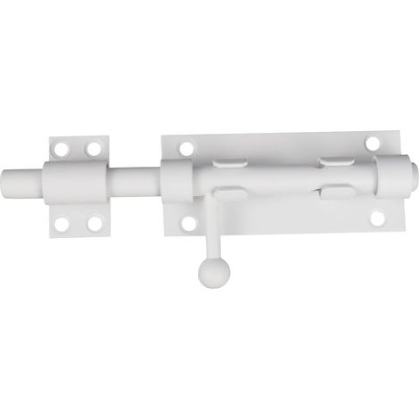 Verrou de porte intérieure, loquet de porte, verrou de porte extérieure blanc, verrou de porte coulissante en acier inoxydable, pour portes intérieures de salle de bain