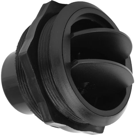 Buse de climatisation ronde noire 82/75/46mm, type long pour bus et véhicule de chantier (1/5)