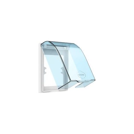 Couvercle de prise étanche transparent – Protection enfant – Résistant à l'eau pour salle de bain et cuisine – Installation facile sans outil (1/5)