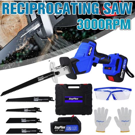 Brushless Cordless Electric Reciprocating Saw Blades Wood Metal Cutting Pruning (1/5)