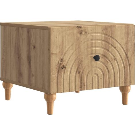 vidaXL Tavolino da salotto Rovere Artigianale 49 x 50 x 40 cm