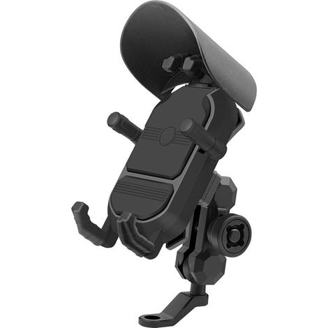 Support de téléphone portable  pour rétroviseur (4,7–7,2 pouces), résistant aux chocs et étanche à l'eau.