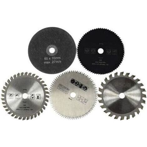 5PCS / Set 85mm Diamètre 10 mm Rotatif Diamètre intérieur, Petite Lame de scie Circulaire en Alliage Dur Outils de Coupe Rotatif (1/5)