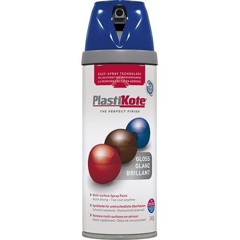 PlastiKote 440.0021111.076 Twist & Spray Gloss Pacific Blue 400ml PKT21111