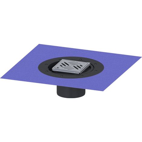 KESSEL Variofix-Dünnbettaufs. 48904 mit Schlitz-Design-Rost 120x120 (1/2)