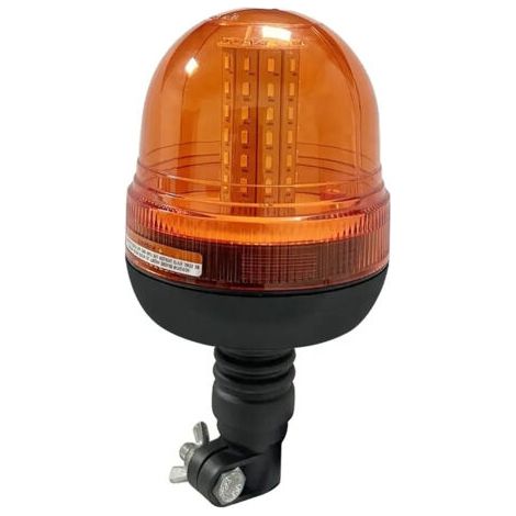 Gyrophare à 60 LED, 12 V/24 V, orange, 3 modes de clignotement, étanche, ambre, pour tracteurs, chariots élévateurs, camions, UTV (1/5)