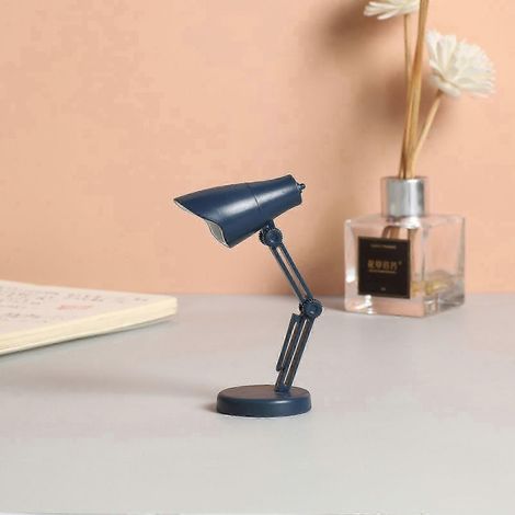 Mini lámpara de escritorio LED plegable magnética con clip (LD01 Azul)