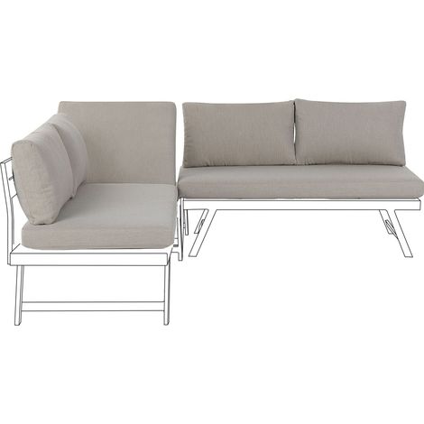Outdoor Cushion Cover Set COCCORINO Taupe