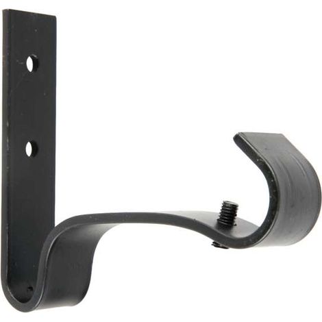 Supporto parete Cintacor nero Ø19 mm (1/2)
