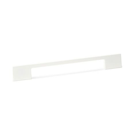 Ouvre&Déco – Poignée de meuble zamak blanc double entraxe 96mm et 128mm – Largeur 156mm – Hauteur 24mm – Épaisseur 7mm (1/2)