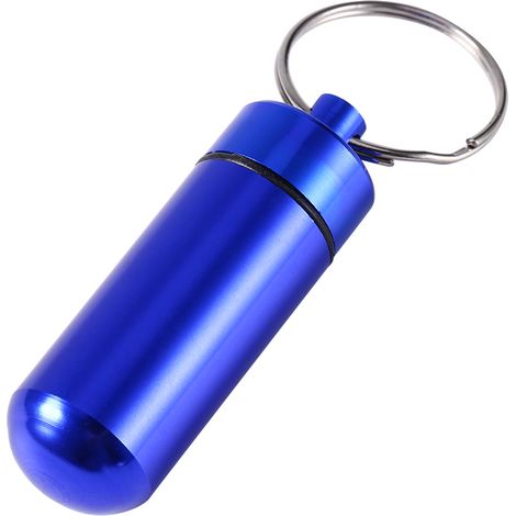 Étui de transport de médicaments étanche mini porte-clés boîte de rangement pour pilules flacon de parfum (1/3)