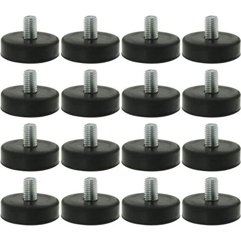 16pcs Pieds de Nivellement Meuble Réglable Pied Réglable Patin de meuble Jambe Pied de Table Chaise Base Protection Plancher M10 x 15 x 42mm H254 (1/5)