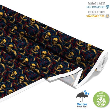 TESSUTI DECORATIVI PER ESTERNI OXFORD - Motivo Teschio I DX4640 (1/5)