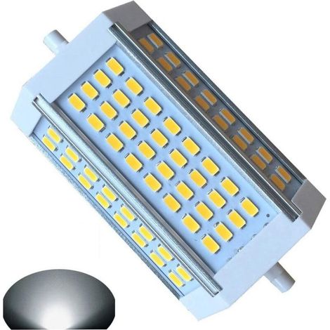R7S LED 118mm 30W Dimmable Ampoule DayLight 6000k AC 220V 3000LM Double extrémité Type J LED Projecteur Lampadaire au sol Remplacement pour Ampoule halogène R7S 300 W [Classe énergétique E] (1/4)