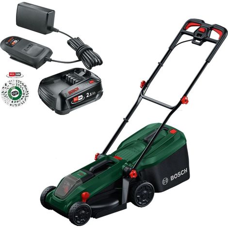 Bosch Rotak 18V-34 Cordless Lawnmower Lawn Mower 34cm 1 x 2.5Ah Battery